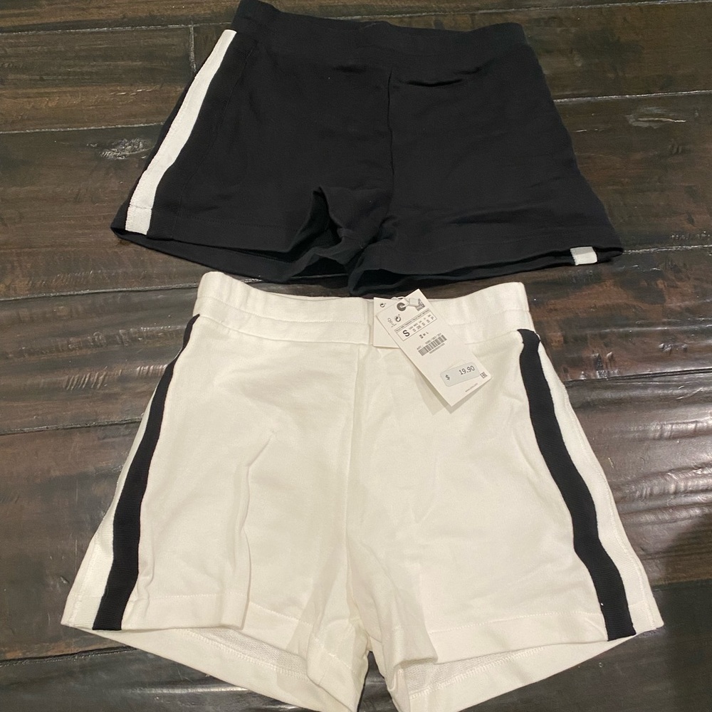 Zara striped shorts